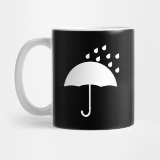 Umbrella and raindrops minimal design Mug